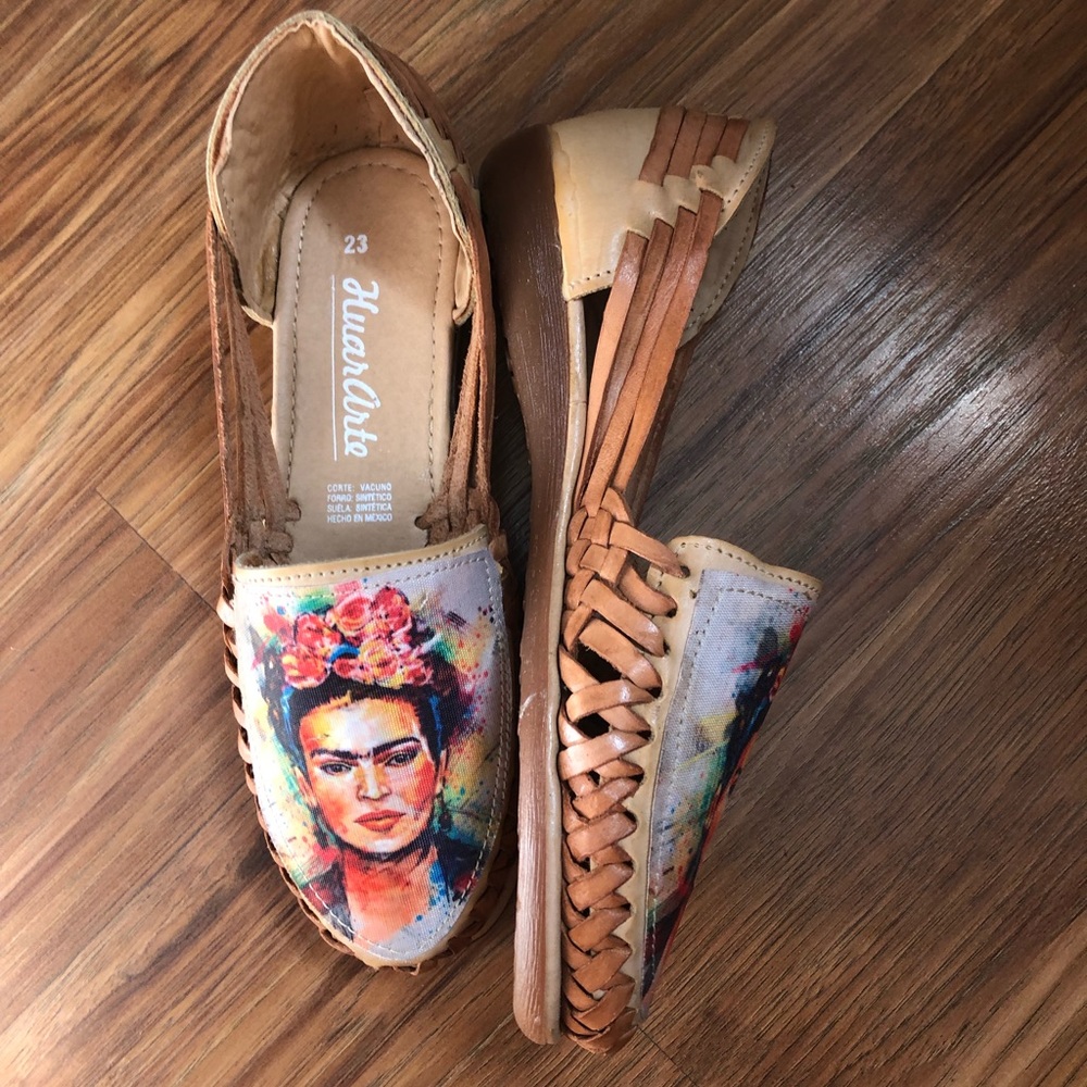 Frida Kalho natural Leather Sandal - Picture 2 of 4